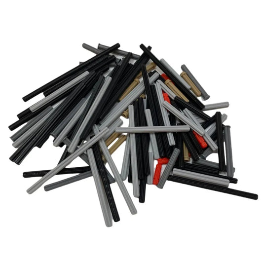 120PCS MOC Technology Blocks Cross Axle Sticks Rod High-Tech Bricks Accessories Compatible with 32062 4519 24316 6587 87083 3706