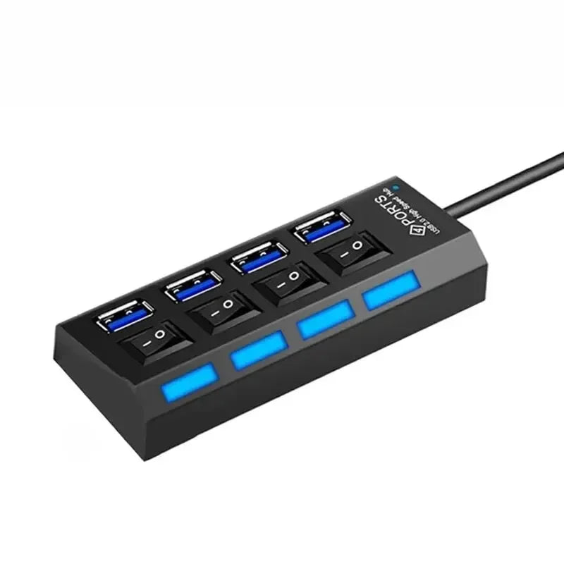 Hub USB Adaptateur USB Multi Ports UtiliserUSB 2.0 PC Ordinateur Accessoires Commutateur USB pour Ordinateur Portable