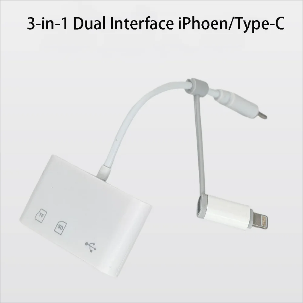 Fro 3 In 1 Typ-C Adapter TF SD Memory Card Reader OTG USB C USB2.0 Card Connector For Samsung Xiaomi Macbook USB Type C Adapter