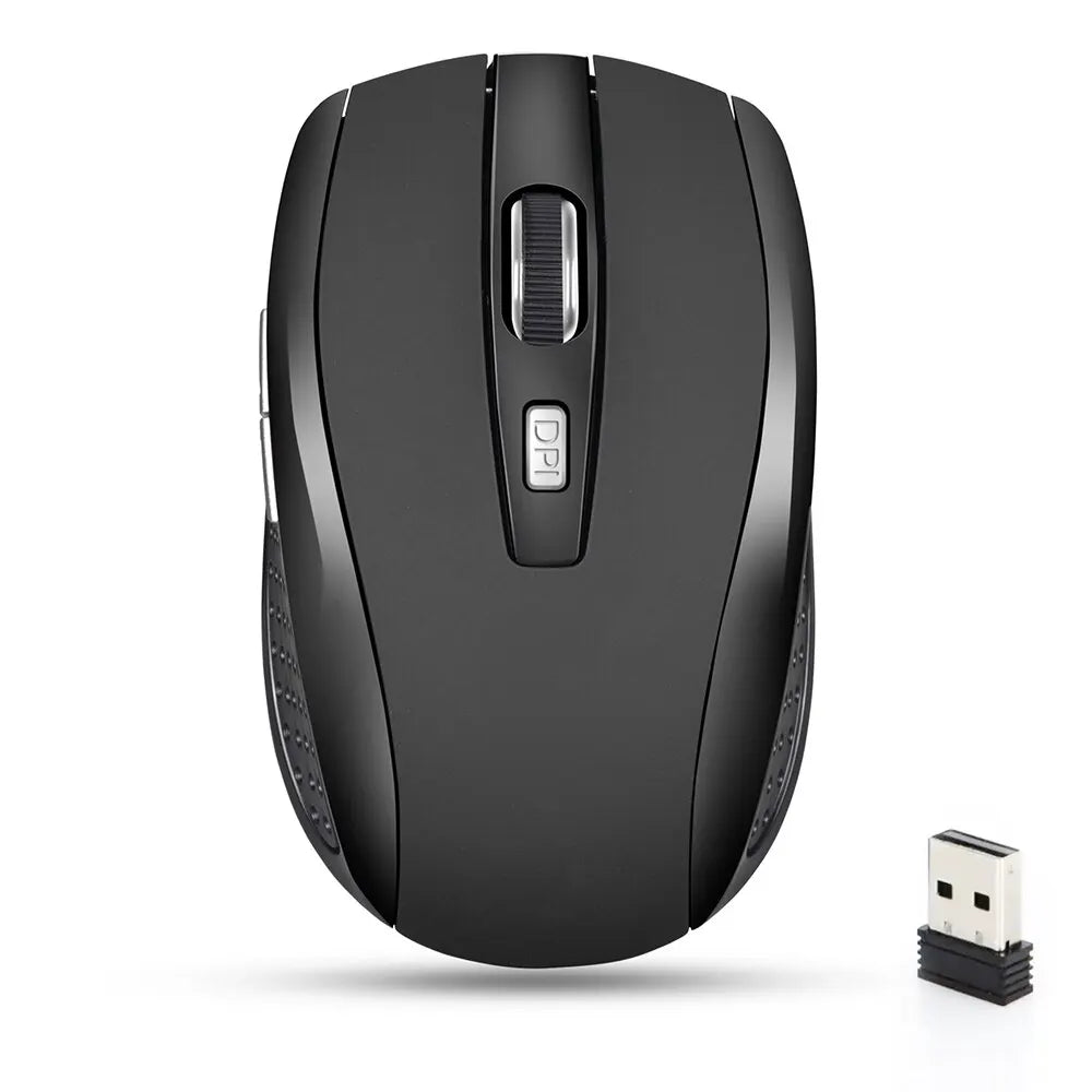 2.4G Wireless Mouse Silent Mouse Adjustable DPI Levels Portable Charging Mobile Optical Office Mouse for Notebook PC MacBook