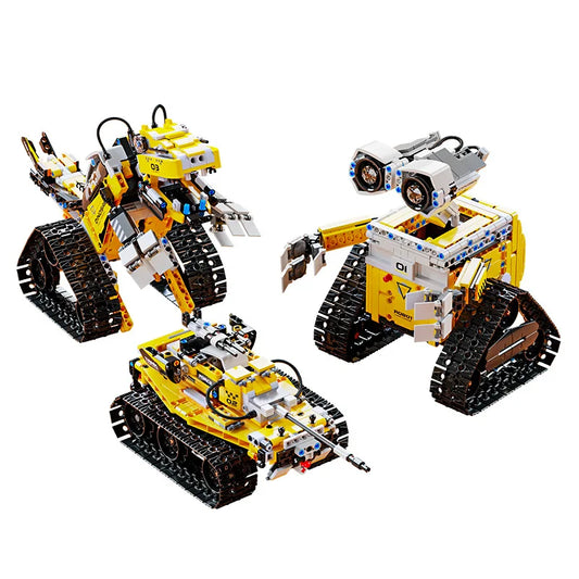 3IN1 City Technical RC Car Robot Excavator Racing Car Building Blocks Remote Control Excavator Truck Bricks Gift Toys for Boys